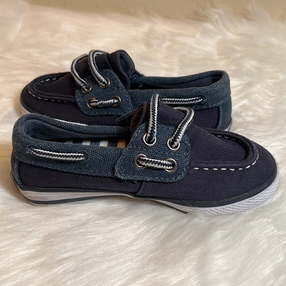 Hanna Andersson Navy Preppy Boat Shoes